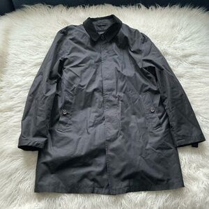 SEALUP‎ Wool Lined Corduroy Collar Trench Coat